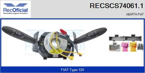 превключвател на кормилната колона RECOFICIAL RECSCS74061.1