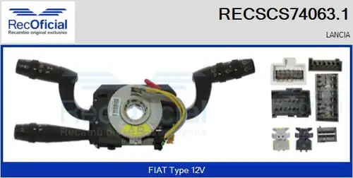 превключвател на кормилната колона RECOFICIAL RECSCS74063.1