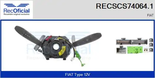 превключвател на кормилната колона RECOFICIAL RECSCS74064.1