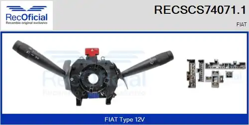 превключвател на кормилната колона RECOFICIAL RECSCS74071.1