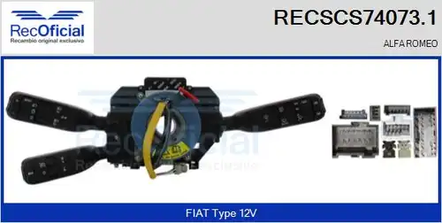 превключвател на кормилната колона RECOFICIAL RECSCS74073.1