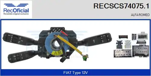 превключвател на кормилната колона RECOFICIAL RECSCS74075.1