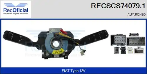 превключвател на кормилната колона RECOFICIAL RECSCS74079.1