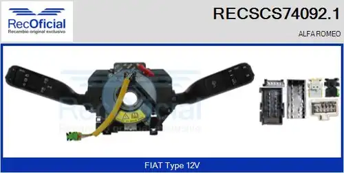 превключвател на кормилната колона RECOFICIAL RECSCS74092.1