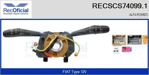 превключвател на кормилната колона RECOFICIAL RECSCS74099.1