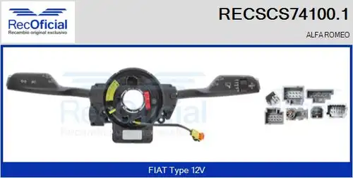 превключвател на кормилната колона RECOFICIAL RECSCS74100.1