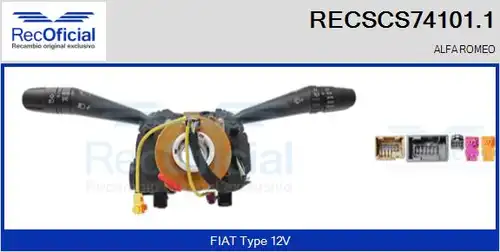 превключвател на кормилната колона RECOFICIAL RECSCS74101.1