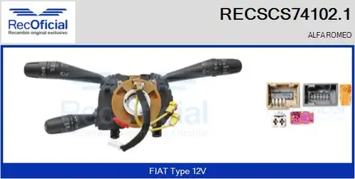 превключвател на кормилната колона RECOFICIAL RECSCS74102.1