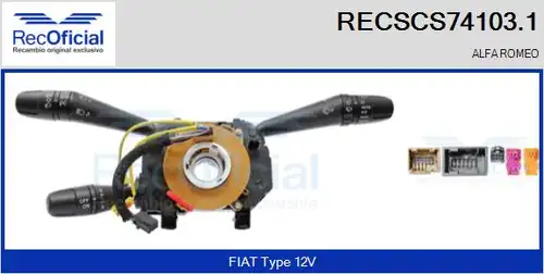 превключвател на кормилната колона RECOFICIAL RECSCS74103.1