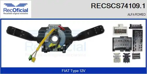 превключвател на кормилната колона RECOFICIAL RECSCS74109.1