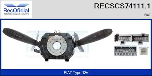 превключвател на кормилната колона RECOFICIAL RECSCS74111.1