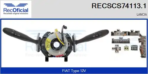 превключвател на кормилната колона RECOFICIAL RECSCS74113.1