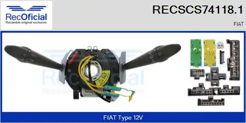 превключвател на кормилната колона RECOFICIAL RECSCS74118.1