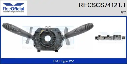 превключвател на кормилната колона RECOFICIAL RECSCS74121.1
