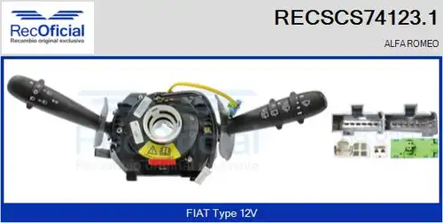 превключвател на кормилната колона RECOFICIAL RECSCS74123.1