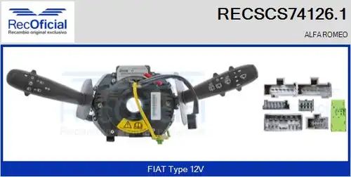 превключвател на кормилната колона RECOFICIAL RECSCS74126.1