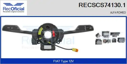 превключвател на кормилната колона RECOFICIAL RECSCS74130.1