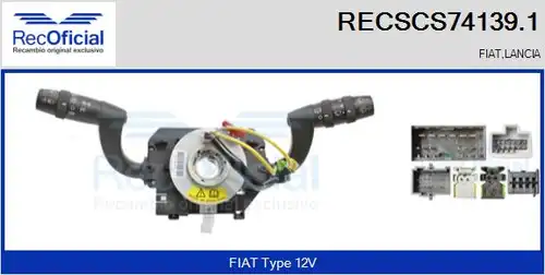 превключвател на кормилната колона RECOFICIAL RECSCS74139.1