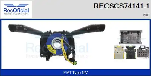 превключвател на кормилната колона RECOFICIAL RECSCS74141.1