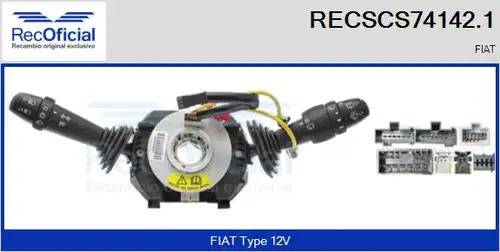 превключвател на кормилната колона RECOFICIAL RECSCS74142.1
