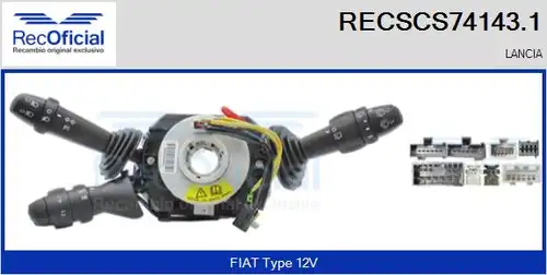 превключвател на кормилната колона RECOFICIAL RECSCS74143.1