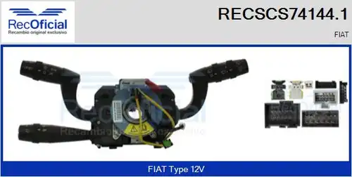 превключвател на кормилната колона RECOFICIAL RECSCS74144.1