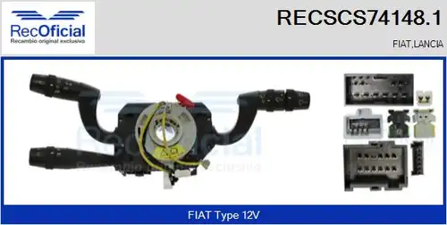 превключвател на кормилната колона RECOFICIAL RECSCS74148.1