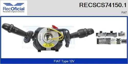 превключвател на кормилната колона RECOFICIAL RECSCS74150.1