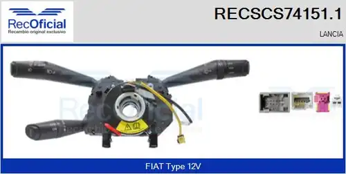 превключвател на кормилната колона RECOFICIAL RECSCS74151.1