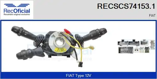 превключвател на кормилната колона RECOFICIAL RECSCS74153.1