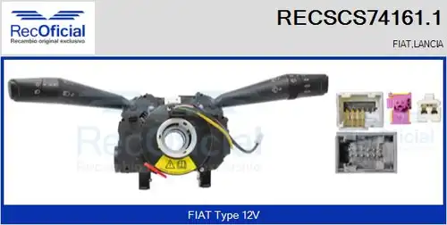 превключвател на кормилната колона RECOFICIAL RECSCS74161.1