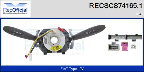 превключвател на кормилната колона RECOFICIAL RECSCS74165.1