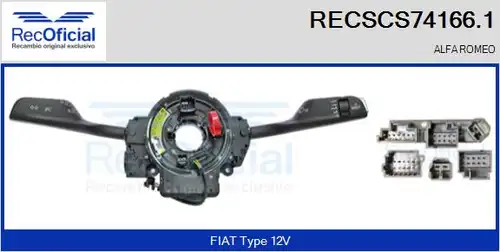 превключвател на кормилната колона RECOFICIAL RECSCS74166.1