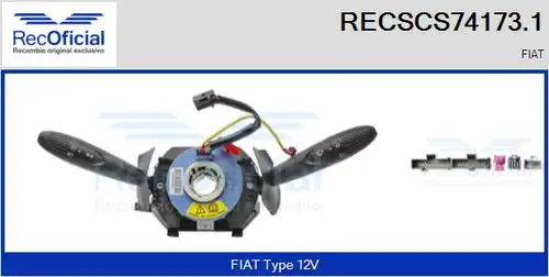 превключвател на кормилната колона RECOFICIAL RECSCS74173.1