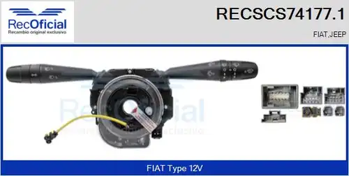 превключвател на кормилната колона RECOFICIAL RECSCS74177.1