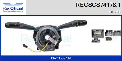 превключвател на кормилната колона RECOFICIAL RECSCS74178.1