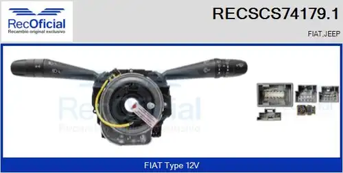 превключвател на кормилната колона RECOFICIAL RECSCS74179.1