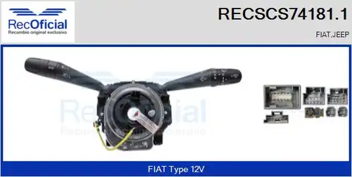 превключвател на кормилната колона RECOFICIAL RECSCS74181.1