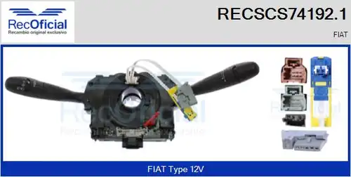 превключвател на кормилната колона RECOFICIAL RECSCS74192.1