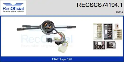 превключвател на кормилната колона RECOFICIAL RECSCS74194.1