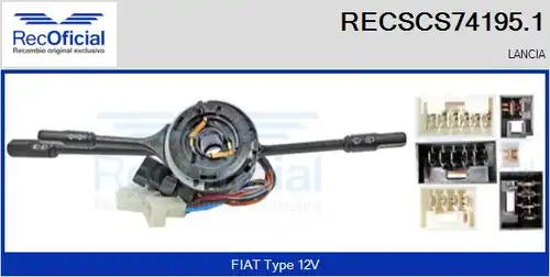 превключвател на кормилната колона RECOFICIAL RECSCS74195.1