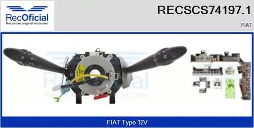 превключвател на кормилната колона RECOFICIAL RECSCS74197.1