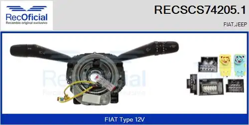 превключвател на кормилната колона RECOFICIAL RECSCS74205.1
