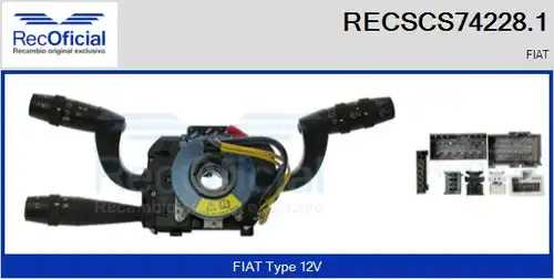 превключвател на кормилната колона RECOFICIAL RECSCS74228.1