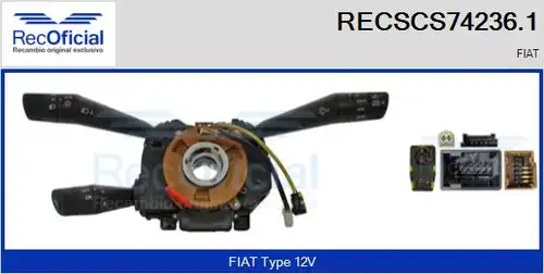 превключвател на кормилната колона RECOFICIAL RECSCS74236.1