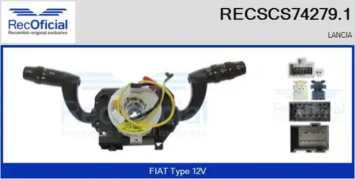 превключвател на кормилната колона RECOFICIAL RECSCS74279.1