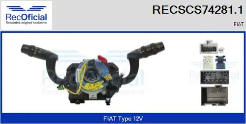 превключвател на кормилната колона RECOFICIAL RECSCS74281.1