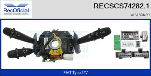 превключвател на кормилната колона RECOFICIAL RECSCS74282.1