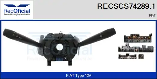 превключвател на кормилната колона RECOFICIAL RECSCS74289.1