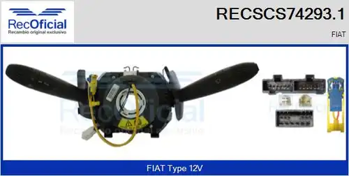 превключвател на кормилната колона RECOFICIAL RECSCS74293.1